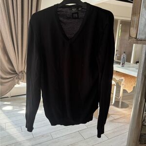 Boss Slim Fit Sweater V Neck Large